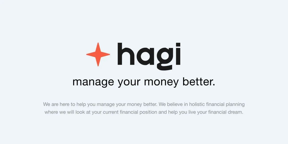 The hagi logo: manage your money better