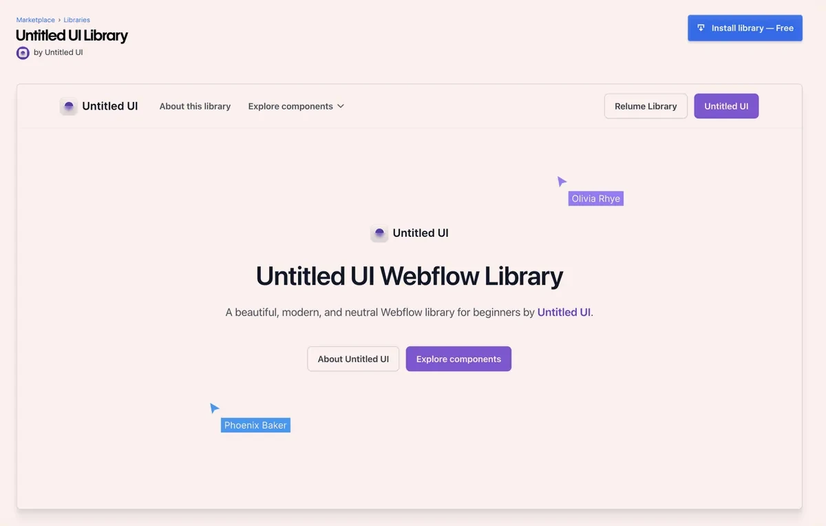 The Untitled UI library the new design system was built on