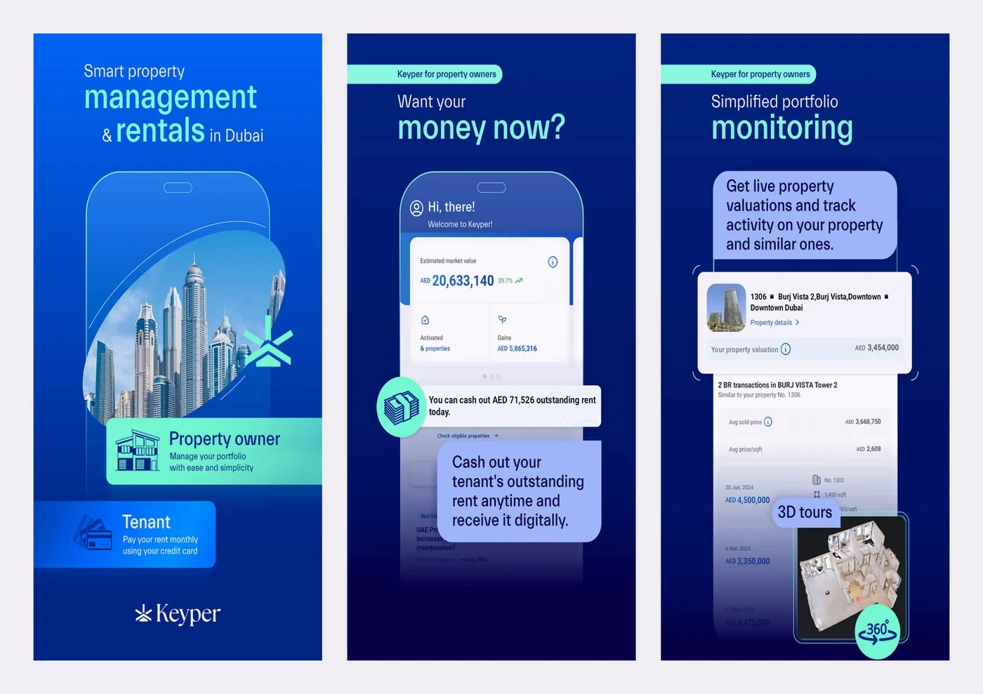 The Keyper app: property management, cash out, and portfolio monitoring
