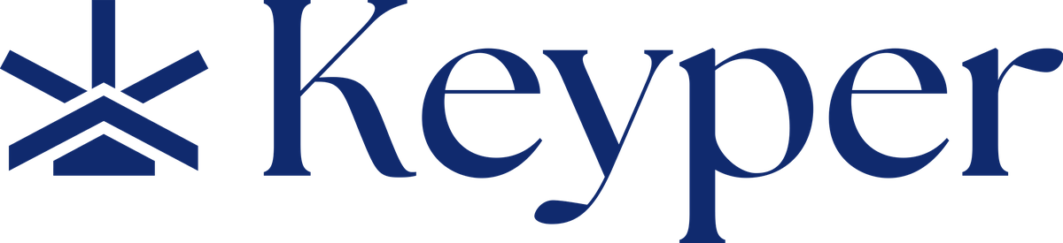The Keyper logo, emblem and wordmark