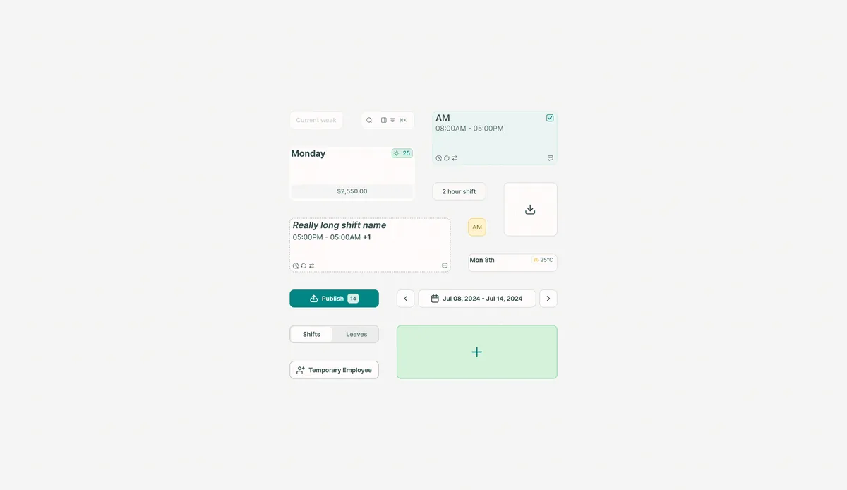 schedex scheduling interface