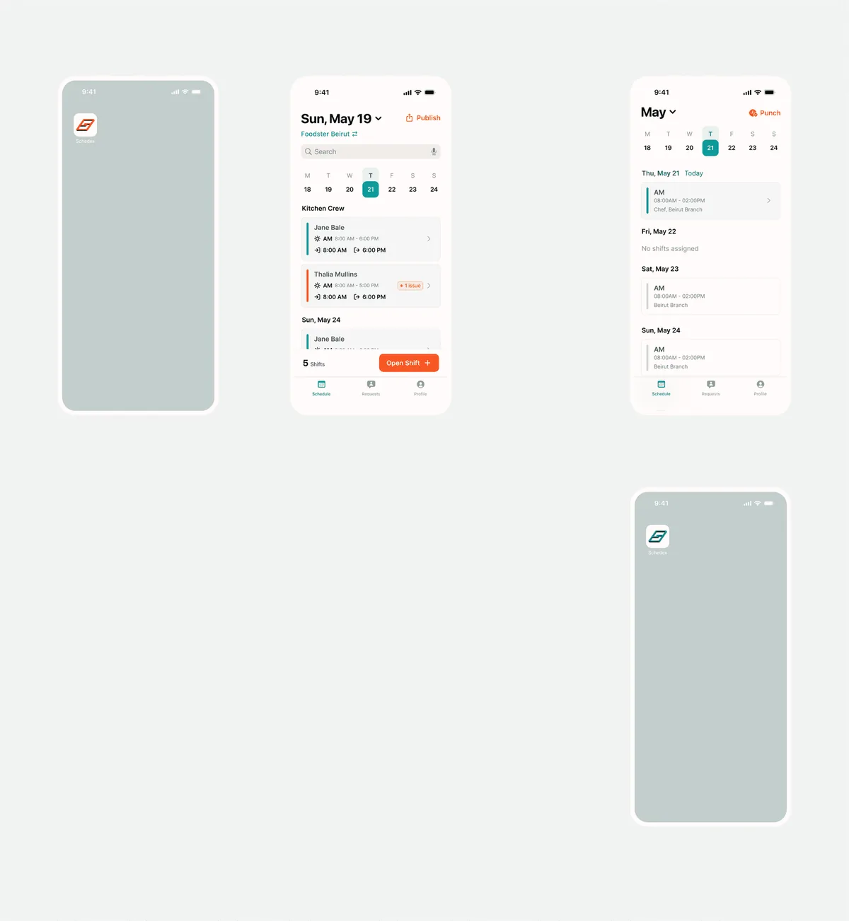 schedex mobile experience