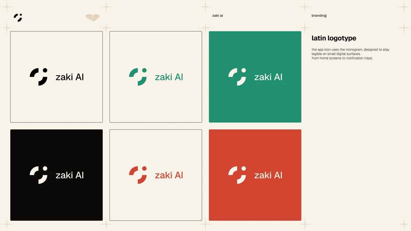 zaki latin logotype