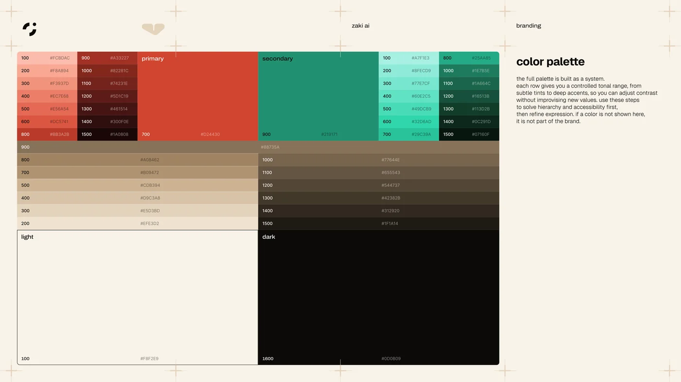 zaki color palette
